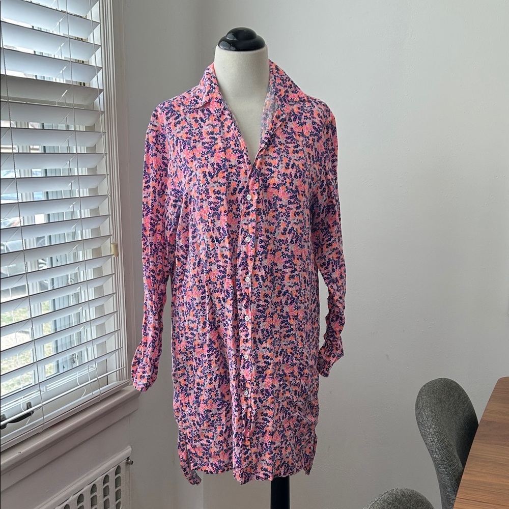 Frank & Eileen Hunter Linen Floral shirtdress